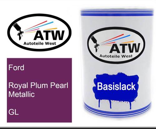 Ford, Royal Plum Pearl Metallic, GL: 500ml Lackdose, von ATW Autoteile West.